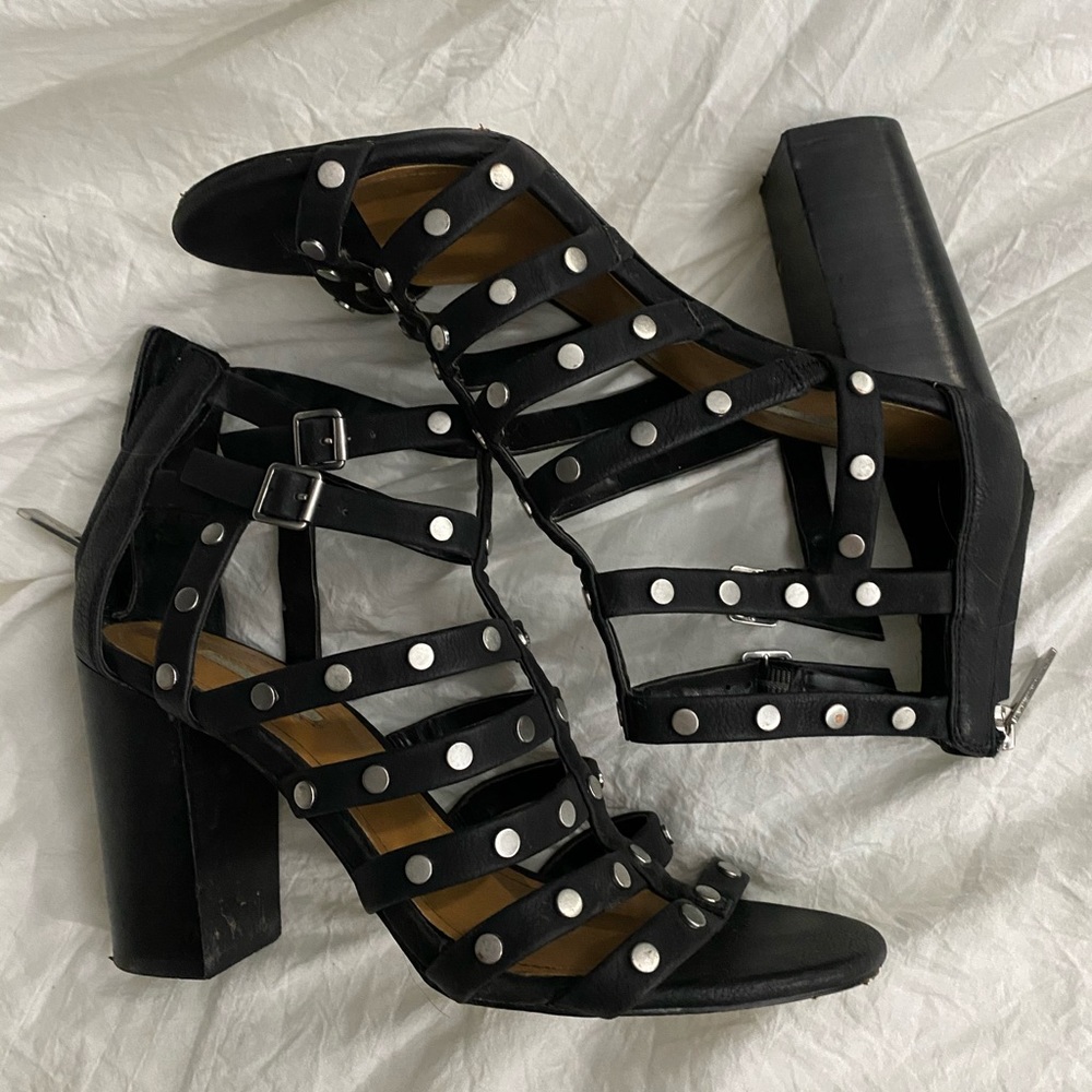 Black Chunky Heels